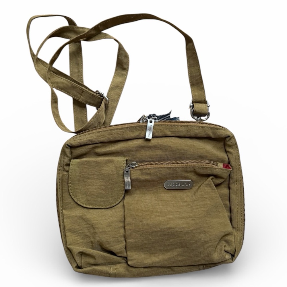 Baggallini Khaki Crossbody hand Bag - Picture 2 of 4